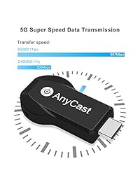 YEHUA WiFi Display Dongle Wireless HDMI 4k 5G   2.4G para Phone Pad Miracast Airplay DLNA TV Stick para Android Mac iOS Windows