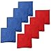Play Platoon Premium Weather Resistant Duck Cloth Cornhole Bags - Set of 8 Bean Bags for Corn Hole Game - 4 Red & 4 Blue