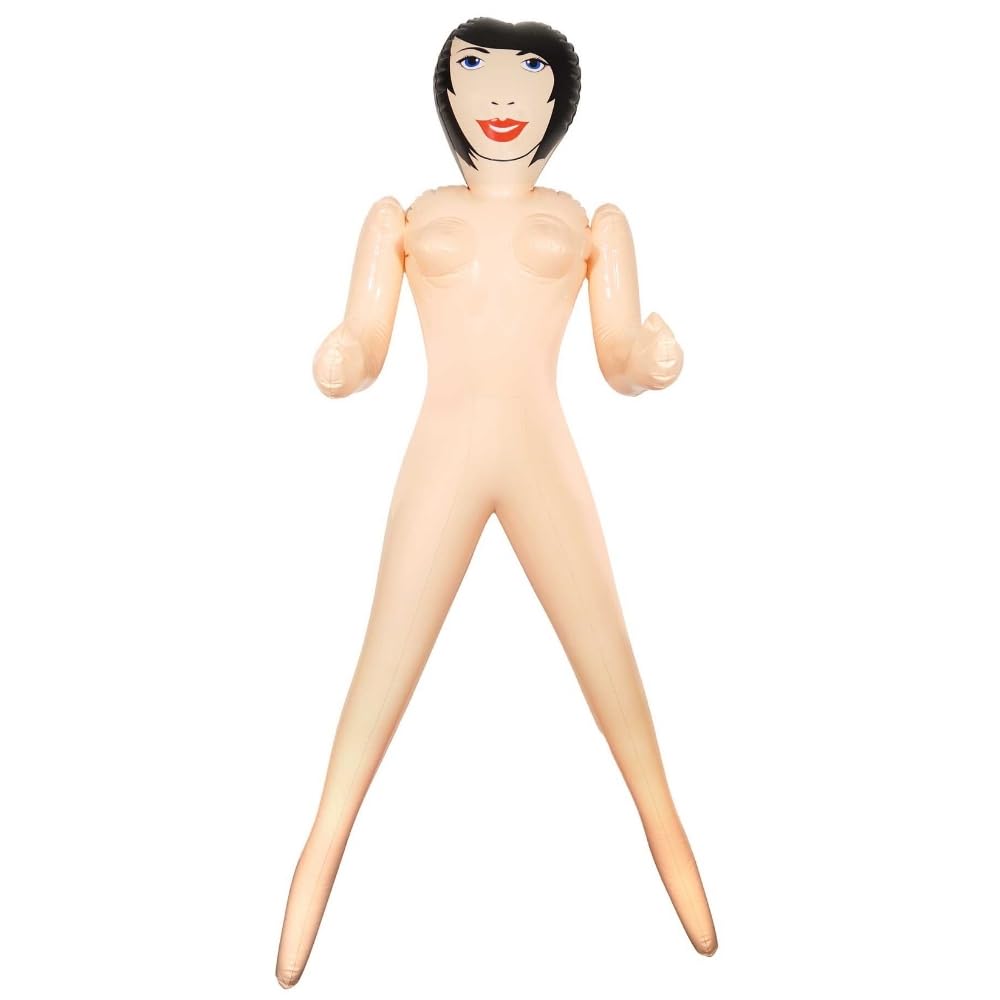Inflatable Woman |150cm x 85cm x 20cm| Blow Up Female Doll Stag Do Hen Night Party Decorations Photo Booth Props Fake Girlfriend Novelty Secret Santa Joke Gift for Men