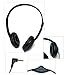 Classroom Stereo Budget Headphones with Leatherette Earpads Volume Control - 10 Pack