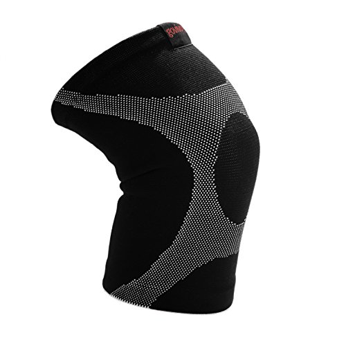 Knee support for running – Compression sleeve fit perfect for jogging, cycling, sports, joint pain or arthritis (Large)