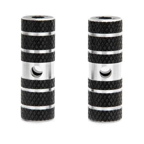 Dcolor 2 x BMX Mountain Bike Bicycle Axle Pedal Alloy Foot Stunt Pegs Cylinder Black - Thumbnail 2