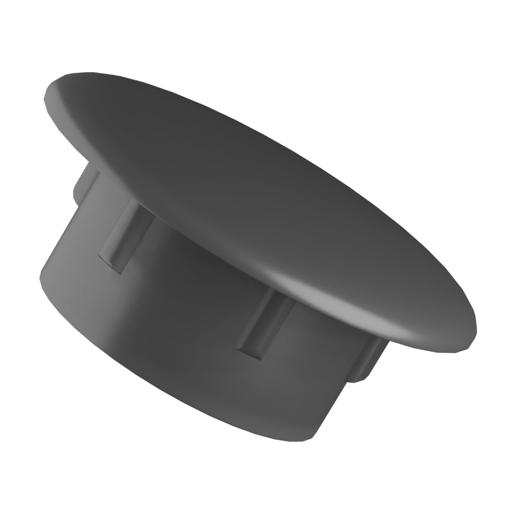 Holefix Caps for Blind Holes Drill Hole Cover Blanking Cap Hole Plugs Plastic Push-in Type for Furniture Kitchen Cabinet Wardrobe Cupboard (Pack of 100) (12mm, Grey) M10ABCD