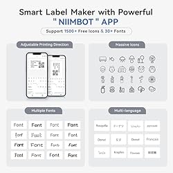 NIIMBOT B1 Label Maker Machine with Tape, Thermal
