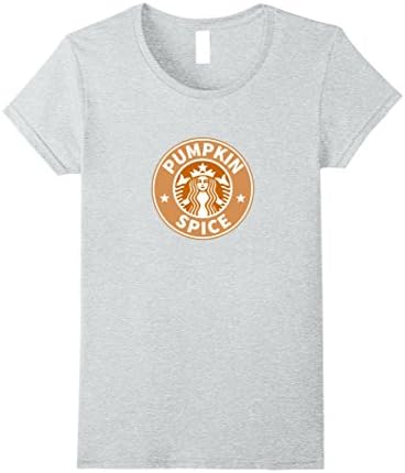 Womens Pumpkin Spice T-Shirt XL Heather Grey