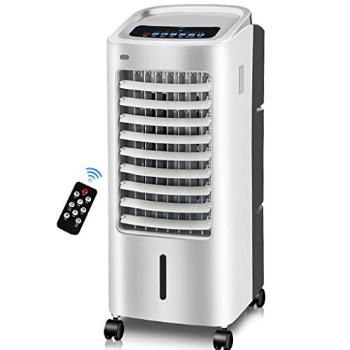 ALUS- 3-in-1 Remote Control Air Conditioner Fan,Energy Saving Mute Mobile Humidifier Air Purifier 80W (Color : Gray)