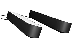 Philips Hue Smart Play Light Bar Base Kit, Black - White & Color Ambiance LED Color-Changing Light - 2 Pack - Requires Bridge - Control with App - Works with Alexa, Google Assistant and Apple HomeKit