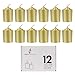 Mega Candles 12 pcs Unscented Gold Votive Candle, Hand Poured Wax Candles 15 Hours 1.5 Inch x 2.25 Inch, Home Décor, Wedding Receptions, Baby Showers, Birthdays, Celebrations, Party Favors & More