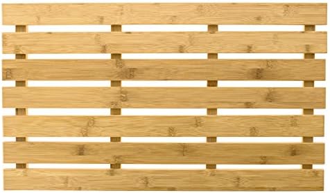 Bamboo Natural floor &amp; Bath Mats,Measures 23.7 in L, x 13.75 in W