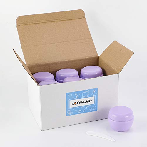 LONGWAY 1 Oz (30ML) Little Plastic Jars with Lids and Inner Liners