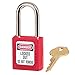 Master Lock 410RED Lockout Tagout Safety Padlock Red primary
