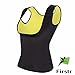 Firstr Women's Body Shaper Hot Sweat Slimming Sauna Vest Neoprene Shapewear Fat Burner Weight Loss Black (Black, XXX-Large)