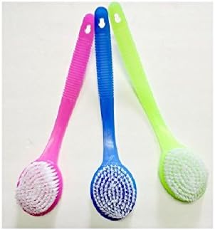 15" Long Handle Shower Bath Back Brush Scrubber Exfoliator Assorted Colors