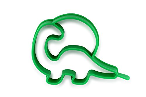 Barbuzzo Eggosaurus Egg Shaper - Nonstick Silicone Apatosaurus Shaped Dinosaur Egg and Pancake Mold, Green - Kitchen Cooking Accessory - Jurassic Breakfast Egg Cooking Mold