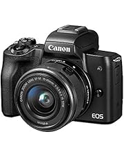 Canon EOS M50 Mirrorless Vlogging Camera Kit with EF-M 15-45mm Lens, Black