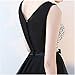 Fanhao Women's V Neck Sequins Empire Chiffon Long Bridal Evening Party Prom dress
