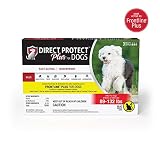 Direct Protect Plus Flea & Tick Topical Treatment for Dogs, Waterproof and Fast Acting, 3 Month Supply