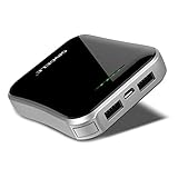 SINOELE 10000mAh Power Bank QC2.0 Phone Portable External Battery Packs Fast Charger for iPhone, Samsung, and More (Black)