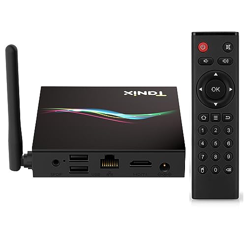 Android 11.0 TV Box 4GB RAM 32GB ROM TX66 RK3566 Smart TV Box Quad-Core 8K/100M LAN/1080P/USB 3.0/H.265/WIFI 2.4G/5G BT 5.0 Android TV Box Media Player