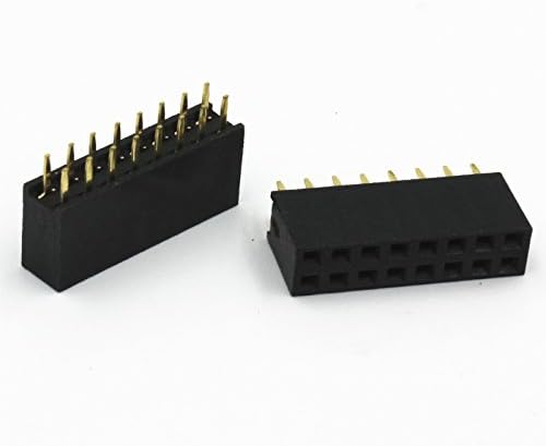 WYPH 2.54mm 2*8 Pin Double Row Female Straight Header Socket Pack of 10pcs