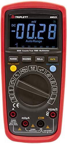 Triplett MM525 True RMS 6000 Count High Performance Digital Multimeter with Cer…