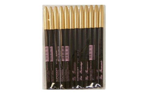 La Femme P-LF105 Eyeliner Super Soft Kajaal Black Shade Lf105 - 12 Pieces