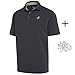 Three Sixty Six Golf Shirts for Men - Dry Fit Cotton Polo Shirt - Includes 20 Golfing Tees Grey