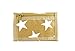 Rough Enough Glossy Canvas Star Pattern Slim Front Pocket Minimalist Multifunction Cute Stylish Trifold Short Portable Wallet Card Case Coin Purse Holder Organizer with Zipper for Kid Boy Sport School