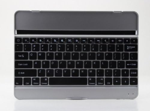 Epartsdom(TM) Black Aluminium alloy Wireless Bluetooth Keyboard Built-in Stand Cover Case for Apple ipad 5 5G 5th Generation ipad Air