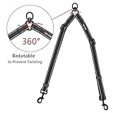 Fourhorse Dog Leash Coupler Splitter for Small and Medium Dogs, No Tangle Adjustable Length for Two Dogs