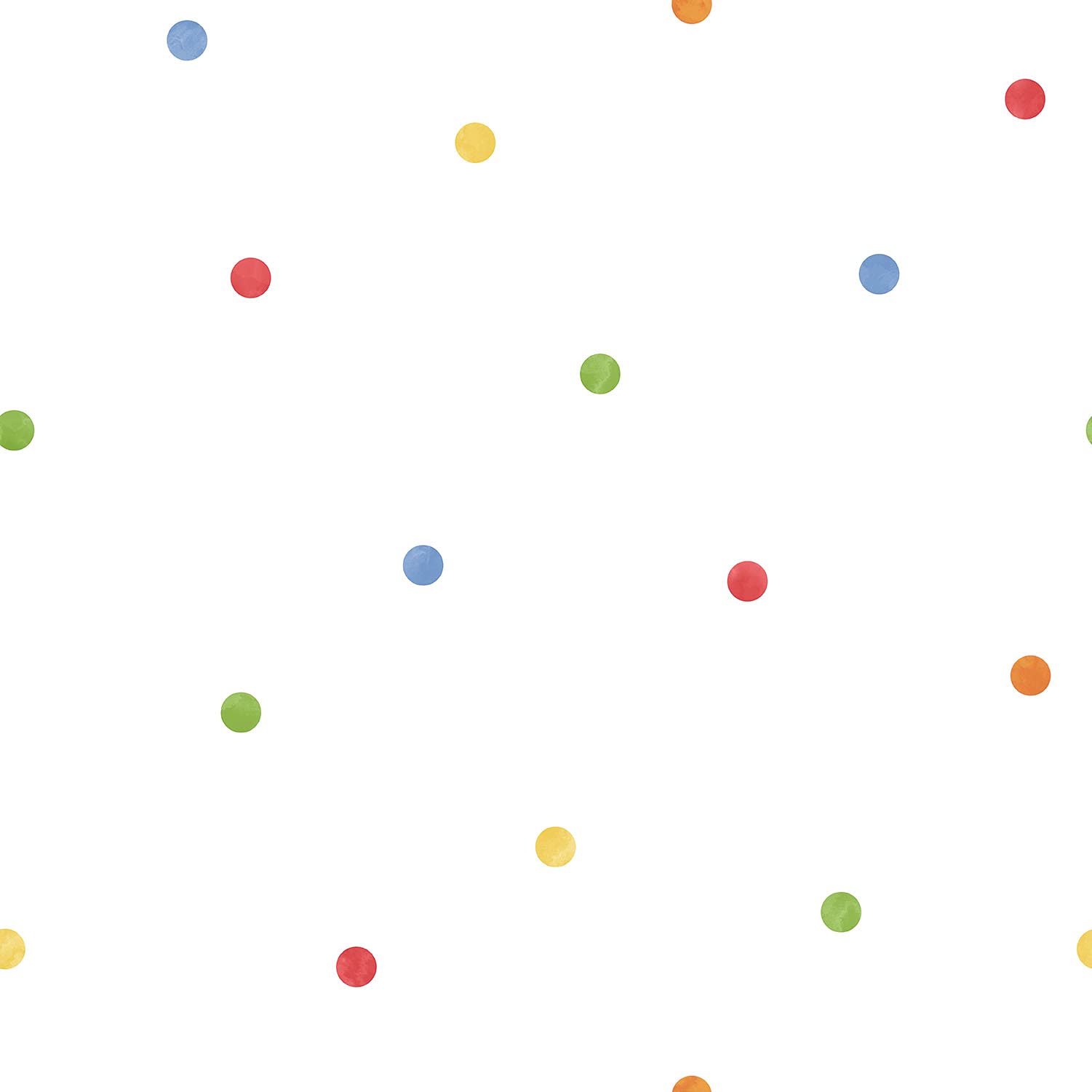 Galerie G78367 Tiny Tots 2 Dots Wallpaper, Primary Colours, 10m x 53cm