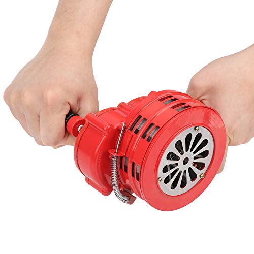 Hand Crank Siren Horn Portable, 120db Portable Manual Operated Air Raid Siren Home Self Protection Hand Operated Crank Air Raid Safety Siren Fire Emergency Alarm for Factories Schools