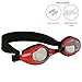 Bezzee-Pro Kids Swimming Goggles (Red Clear Lens)