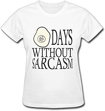 Omelette Zero Days Without Sarcasm Women's Summer Short Sleeve T-Shirt Funny Tee