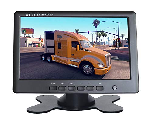 WHOLEV Wireless Vehicle Backup Camera and Monitor System Kit Rear View Camera Support Night Vision IP67 Waterproof & 7" Monitor for Rv/Truck/Trailer/Bus/Pickup/Van