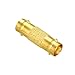 VCE 10-Pack BNC Coupler Gold Plated, BNC Female to Female Connector Adapter for CCTV Security Camera