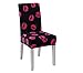 Deisy Dee Colorful Polyester Stretchable Removable Washable Dining Chair Covers Seats Slipcover for Wedding Party Hotel C036 (1, Lips)