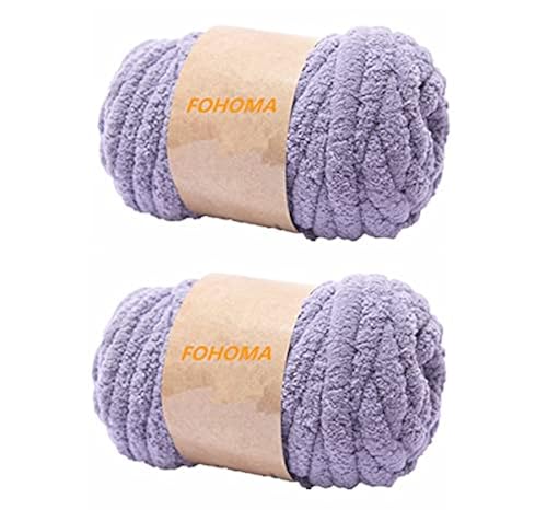 Super Bulky Chunky Blanket Chenille Yarn for Arm Knitting, Luxury