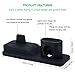 3 in 1 Charging Stand for iPhone AirPods Apple Watch Charger Dock Station Silicone,Support for Apple Watch Series 3/2/1/AirPods/iPhone X/8/8 Plus/7/7 Plus/6s Black …