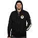 JINX Overwatch Logo Men's Gamer Zip-Up Hoodie, Black, Small
