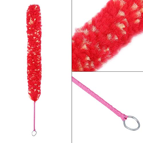 Flute Cleaning Brush Stick Nylon Swab Moisture Cleaner Cleaning Repair Tool Parts for Flute Woodwind Music Instruments - Red Length 38cm/14.96in