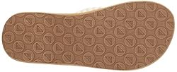 Roxy Girl's Porto Sandal Flip Flop, Cream, 2 M US