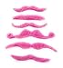 Sea View Treasures 36 Bulk Fake Costume Mustache Assortment (Pink, Brown, Black, Green, Blonde)