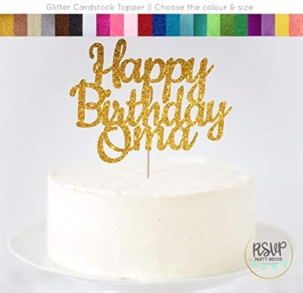 Zonalodutt Buon Compleanno Nonna Cake Topper Buon Compleanno Oma Tedesco Segno Cake Topper Olandese Cake Topper Di Compleanno Della Nonna Tatuaggi Amazon It Casa E Cucina