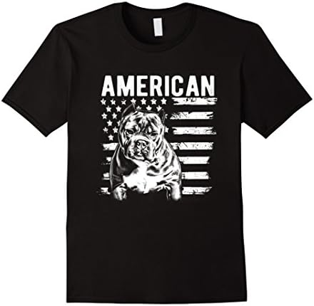 Mens Patriotic Mens  BullPit Shirt American Bully Tshirt for men XL Black