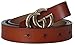 G-Style Gold Buckle Women Slim Belt ~ 2.5cm Belt Width (105cm (Waist 31