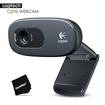 Logitech C270 Desktop or Laptop Webcam, HD 720p Widescreen for Video Calling and Recording