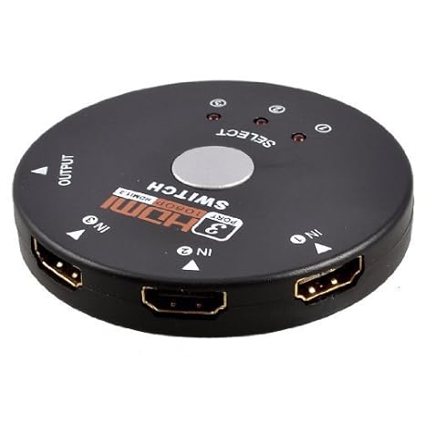 Amazon.com: eDealMax Negro 1080P 1 DE Salida 3 DE 1.3 adaptador del interruptor Versión HDMI Splitter: Electronics