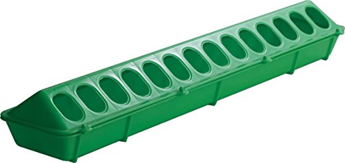 Little Giant Plastic Flip-Top Poultry Ground Feeder, Lime Green