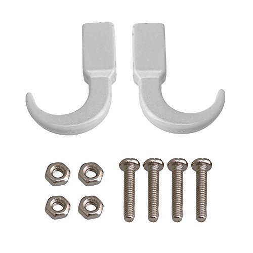 2PCS RC1:8 1:10 1:18 Racing Climbing Rock Crawler RC Tow Hook Traction Hook FZ0014 Aluminum Alloy (Silver)